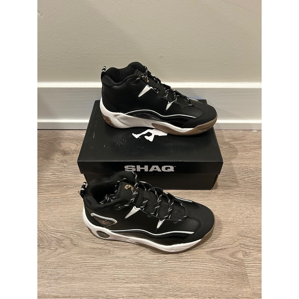 Shaq‎ H.O.F. Kids Basketball Shoes Black White Gum AQ95027BBBZ Size 6Y New